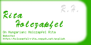 rita holczapfel business card